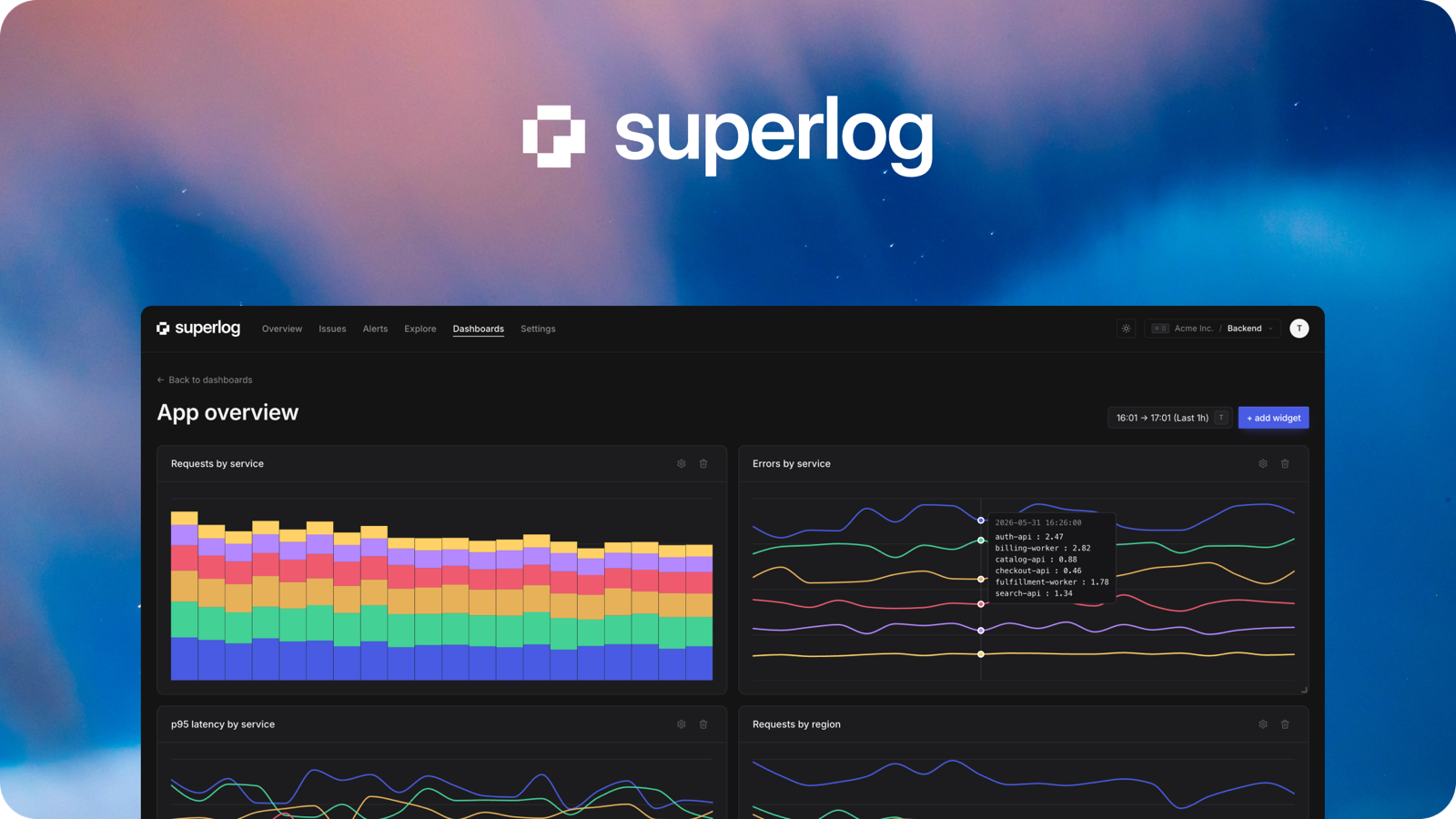 Superlog — open-source agentic telemetry system